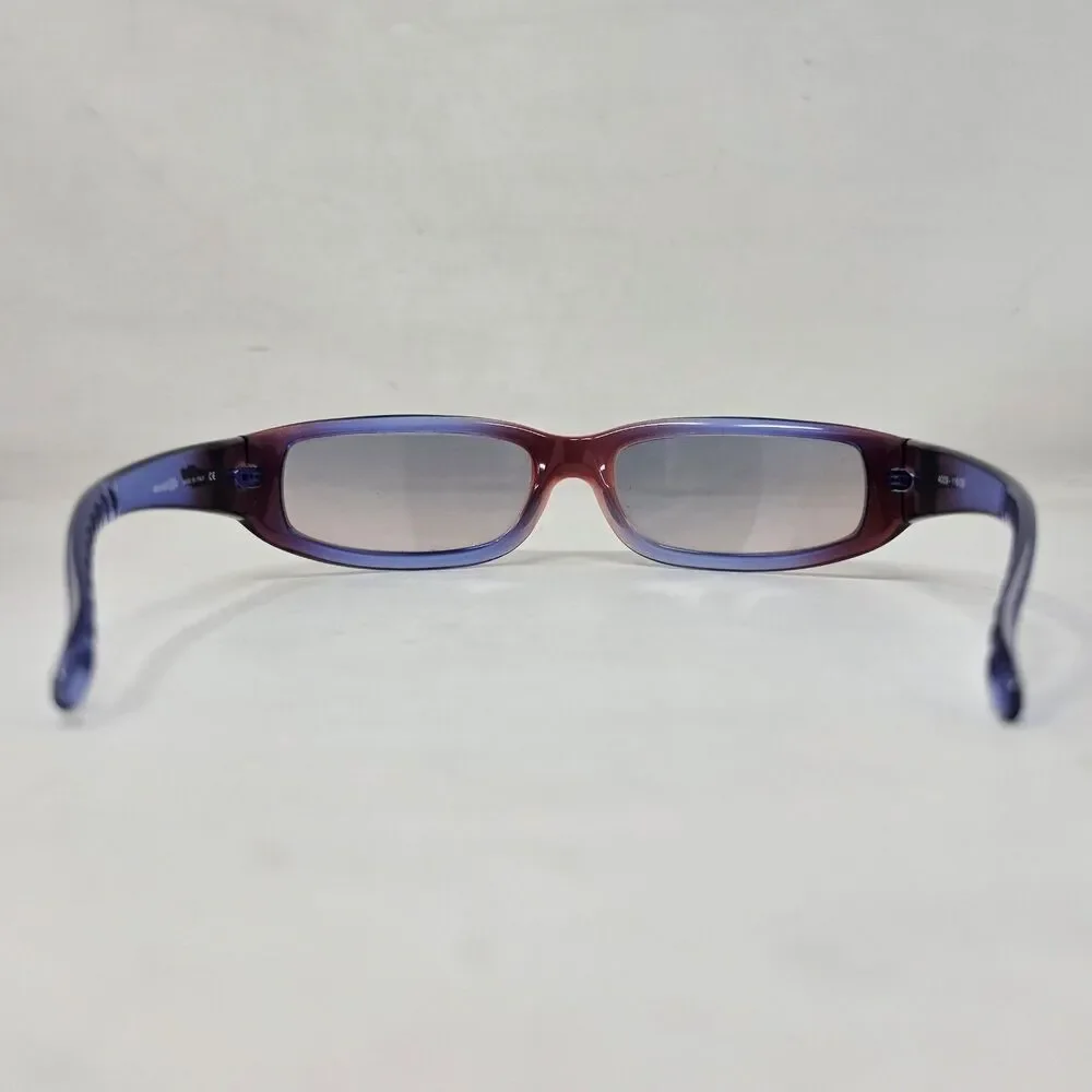 Vtg Arnette Sunglasses Red and Blue Frames and Lenses 4009-116/2B Made In Italy